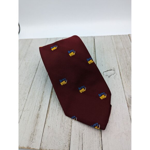 John Bull Horney Necktie Red Maroon 56" Rhino - Picture 1 of 4